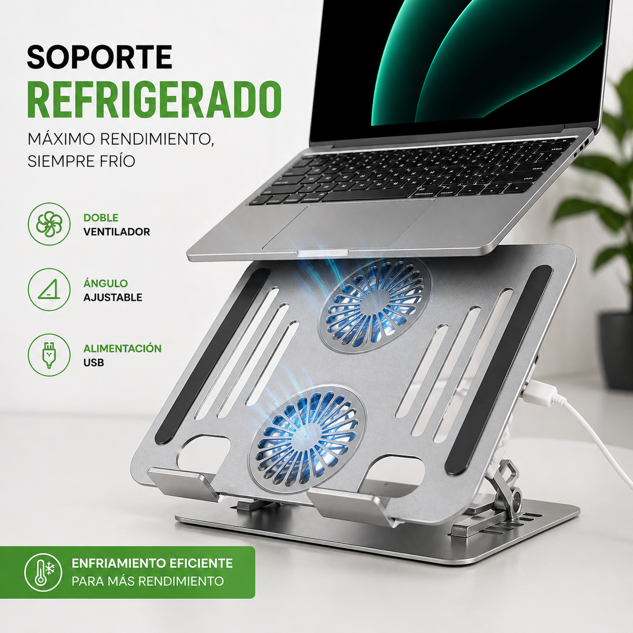 CoolStand™ | Soporte refrigerado para laptop